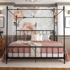 Super romantic metal canopy bed queen vintage, see more check out in the way to be enjoyed and many other colors multiple sizes. Dhp Emerson Black Metal Canopy King Size Frame Bed De47581 The Home Depot In 2021 Metal Canopy Bed Canopy Bed Frame Black Canopy Beds