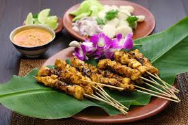 So your dinner is sorted. The History Of The Tasty Satay Meat Skewers Grapes Grains