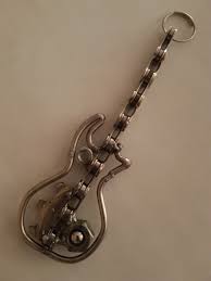 Porte Clef Guitare Boulon Chaine Porte Clef Fer Forge Boulon
