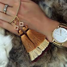 Layered Tassel Earrings Luxury Jewelry Perfect Gift Must Have Gold Tassels Tassel Earrings Handmade Tassels Earrings