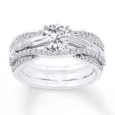 Waves Of Diamonds Wrap Her Solitaire Ring Sold Separately In Beauty With Th Vintage Gold Engagement Rings Wedding Ring Enhancers Unique Diamond Wedding Rings