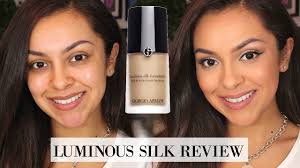 With an extended range of 40 shades, luminous silk foundation is suitable for all skin types and giorgio armani's luminous silk foundation is the best i've ever tried. Giorgio Armani Luminous Silk Foundation First Impression Review Trinaduhra Youtube