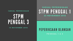 Majlis peperiksaan malaysia portal rasmi sistem online. Jadual Peperiksaan Stpm Sesi November Disember 2018 Pusat Tingkatan 6 Smk Membakut