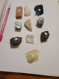 solved mineral identification chart contains color luste