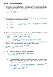 Determine the kinds of intermolecular forces that are present in each of the following elements or compounds: What Is The Strongest Intermolecular Attractive Force Between An Alcohol And A Ketone