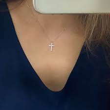 Raudonas ir baltas auksas 585 praba tvirtas užsegimas su dviem apsaugomis (dėžutė su Adara Lt AuksinÄ—s GrandinÄ—lÄ— Kartu Su Kryzeliu Ir Facebook