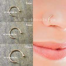 Rose Gold Small Open Nose Ring Hoop Cartilage Piercing Helix Ear Nose Hoop Gift Ebay Nose Rings Hoop Nose Piercing Jewelry Nose Piercing Hoop