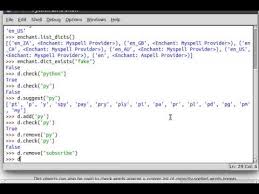 Python Pyenchant 02 Check Suggest Words Youtube