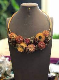 Botanical Arts Creative Craft Necklace Straw Flower Star Anise Scabiosa Midollino Botanical Art Creative Crafts Creative Art