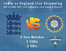 Riding high on the historic the english team had won both the test matches and are ready to face india in their next tour. India Vs England Live Streaming Ind Vs Eng 2021 Full Schedule Live Score Results