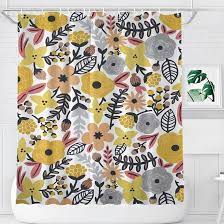 Amazon.com: KOMIKU Shower Curtain Abstract Bohemian Watercolor Floral  Botanical Aesthetic Shower Curtain Waterproof Fabric Bathroom Curtain Hook  Bathroom Combination Durable and Washable(60“x 72”) : Home & Kitchen