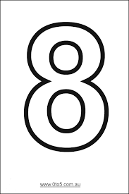 Free Printable Number 8 Template