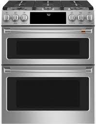 Shop over 20 different brands. Cafe Cgs750p2ms1 30 Inch Smart Slide In Double Oven Gas Range With 6 Sealed Burners 7 0 Cu Ft Total Oven Capacity Wi Fi Connect True European Convection 21k Triple Ring Burner Temperature Probe Edge To Edge