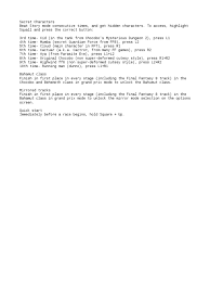 On wii u, mirror mode is available once you complete all cups on 150cc, while 200cc is . Chocobo Racing Cheat Pdf Final Fantasy Video Game Development Companies