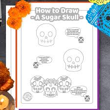 Facebook youtube pin interest instagram toggle navigation drawingtutorials101.com How To Draw A Sugar Skull Easy Step By Step Instructions Kids Activities Blog