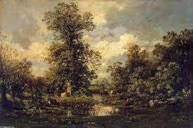 Impression sunrise is one of a series of paintings by monet that depicts the port of le harve, france. Forest Landscape By Jules Dupre Reproductions Most Famous Paintings Com