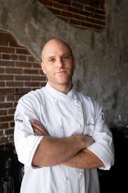 Pork and pomegranate puffy tacos. Chef David Benstock Of Il Ritorno To Compete On Beat Bobby Flay