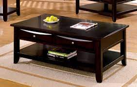 Both decorative and functional this set offers great value. Cm4265dk C L Baldwin Espresso Wood Finish Coffee Table With Drawers For Extra Storage