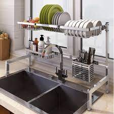 Is it easy to wash a dish without a drainage rack? Tank Drainage Rack Bowl And Dish Rack 304 Stainless Steel Foldable Kitchen Rack Storage Holder Tableware Shelf Kitchen Organizer Racks Holders Aliexpress