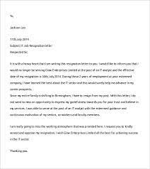 Free 14 Job Resignation Letter Templates In Pdf Ms Word