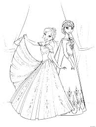 Coloriages princesse (personnages) des tonnes de dessins à colorier gratuits. Coloriage Reine Des Neiges Princesse Anna Elsa Dessin Dessin Elsa A Imprimer