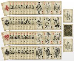 Game Of Thrones Inspired Playing Cards Complete Vintage Hand Illustration Playing Card Deck Playing Cards