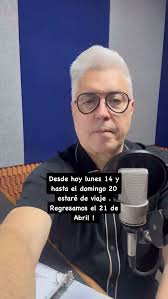 Desde este lunes 21 y hasta el domingo 20 de Abril estaré de viaje y no los  podré acompañar en nuestro acostumbrado live . Regreso lleno de emoción el  lunes 21 . Los quiero! Feliz Semana Santa !