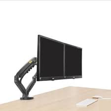 The arms can be swiveled 360° spacious work area: Gitru Dual Monitor Desk Mount Stand Full Motion Swivel Computer Monitor Arm For Two Screens 17 27 Inch With 4 9 Kgs Load Capacity For Each Display F160 Full Motion Tv Mount Price In