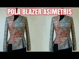 Dress overall batik doby ambalika asimetris batik etniq craft navy. Youtube Desain Blus Pakaian Kerja Pola Jaket