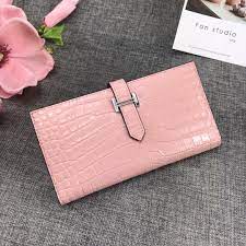 エルメス 財布 ベアン 人気色 アプリコット スーパーコピー販売専門店 クロコ 縦長財布 レディース後払い n級新品 エルメス オリジナルの品質 女性の新しい ソリッドレザー 内側のジップポケット 縦財布 カウンターにはハードウェアのオリジ fashion handbags