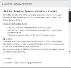 Such statements are prepared by the financial institution, are numbered and indicate the period covered by the statement. Online Banking Users Guide First National Bank In Olney
