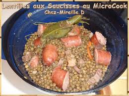 Lentilles Aux Saucisses Au Microcook Recette Microcook Microcook Saucisse Lentille