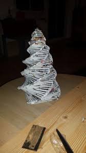Tannenbaum Aus Zeitungspapier Weihnachtsbasteln Weihnachtsdeko Basteln