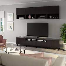 Ikea bestå combinaison meuble tv blanc lappviken stubbarp blanc les tiroirs se referment doucement en silence grâce à la fonction intégrée de fermeture en douceur. Besta Combinaison Meuble Tv Brun Noir Lappviken Stubbarp Brun Noir Ikea