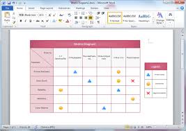 Relationship Matrix Templates For Word