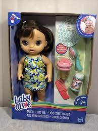 Baby Alive Magical Scoops Doll Hasbro Brunette Ice Cream Cone Accessories 2016 For Sale Online Ebay