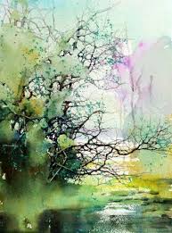 Z L Feng Watercolorpainting Watercolor Painting Trees Watercolor Landscape Paintings Watercolor Art Landscape Abstract Painting