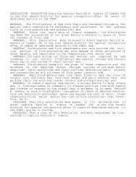 LEGISLATIVE RESOLUTION honoring Captain Patrick R. Sobota of Ladder 156 in  the 21st Senate District for special recognition aft