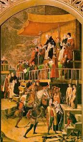 An Auto Da Fe Act Of Faith In Portugal Wherein The Inquisition Forced Heretics And Apostates To Parade Around Town Inquisicao Catolicismo Santa Inquisicao