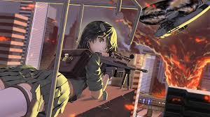 Anime glowing anime hd gun danger blood gore cool wallpaper 2560x1600 . Wallpaper Original Characters Harumaki 0327 Anime Girls Sniper Rifle Girls With Guns 1920x1080 Ev0l 1383525 Hd Wallpapers Wallhere