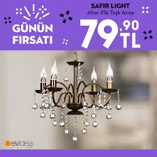 Products that will bring joy to your home and living areas are available in evidea stores and home. Evidea Safir Light Alize 4 Lu Tasli Avize Bugune Ozel Facebook