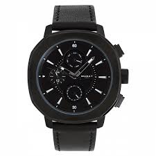 Profitez de la livraison et du retour gratuits ! Montre Homme Acier Et Cuir Noir Murat Paris Montres Pour Homme Et Femme Cuir Ou Acier