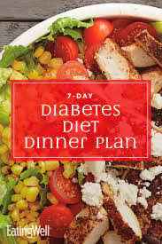 Diabetes can be managed by certain lifestyle and diet changes. In This 7 Day Diabetes Meal Plan We Include Recipes With A Healthy Balance Of Complex Carbohydrates Lean Diabetes Friendly Recipes Diabetic Meal Plan Healthy