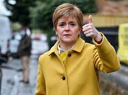 Sturgeon face is a participatory photo meme that involves turning down one's corners of mouth so that it forms an excessive frown. Photo Of Nicola Sturgeon With Thumbs Up Becomes Hilarious Meme Indy100