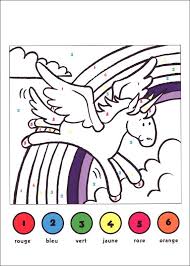 Jeu Du Coloriage Code Coloriage Magique Licorne Coloriage Coloriage