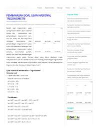 Maybe you would like to learn more about one of these? Kumpulan Contoh Contoh Soal Cerita Materi Trigonometri Kelas X Jawabanku Id
