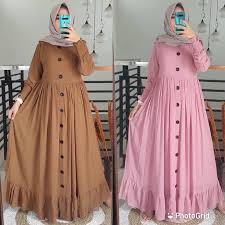 Namun pilihan baju gamis untuk usia senior berbeda dengan gamis untuk remaja. Plain Dress Baju Gamis Jersey Muslim Polos Wanita Remaja Dewasa Cantik Murah Terbaru Kekinian Ori