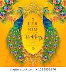 Peacock wedding invitations indian wedding invitation cards. Wedding Invitation Card Templates With Gold Peacock Feathers Patterne Wedding Invitation Cards Indian Wedding Invitation Cards Wedding Invitation Card Template