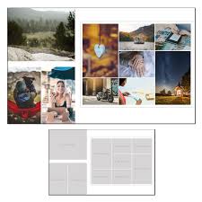 810 Photobook Template Paper Effect 12 Page Set Photo Etsy Photo Book Photoshop Photos Photoshop