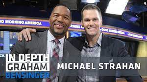 Michael anthony strahan is an american television personality, journalist and former professional football player who was a defensive end an. Michael Strahan My Partner Tom Brady Youtube